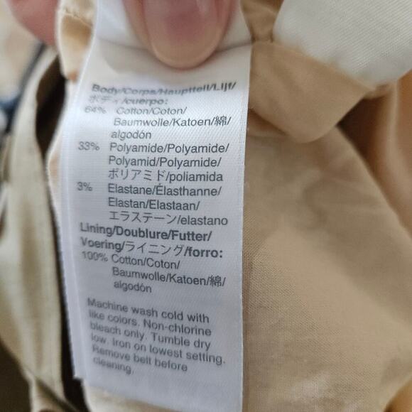 NWT J. Crew Tan Paper-Bag Waist A-Line Belted High Rise Midi Skirt Size 6 Small - Picture 6 of 8
